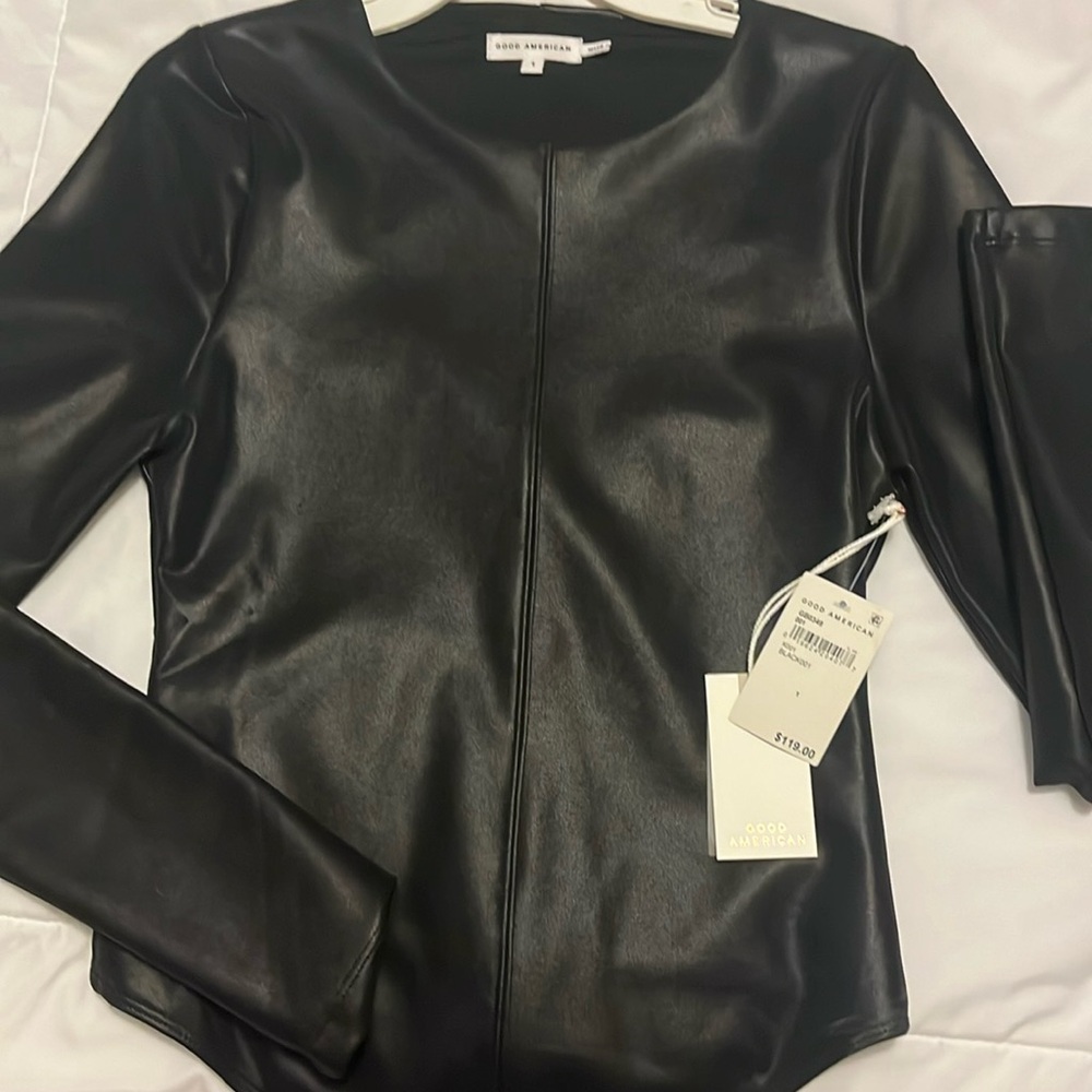 GOOD AMERICAN BLACK BODYSUIT